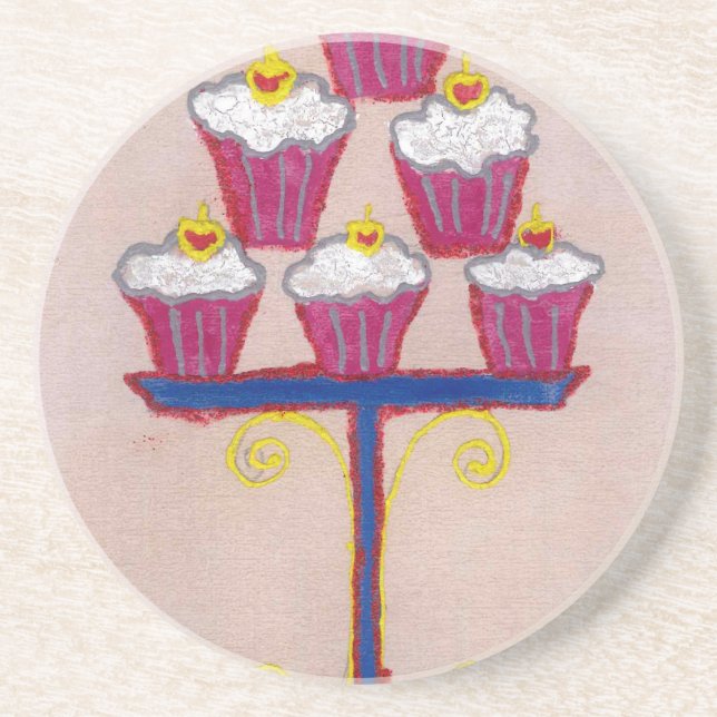 Dessous De Verre En Grès cupcakes Hakuna matata (Devant)