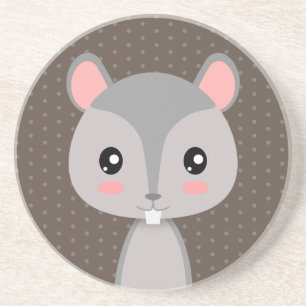 Dessous De Verre En Grès Cute écureuil