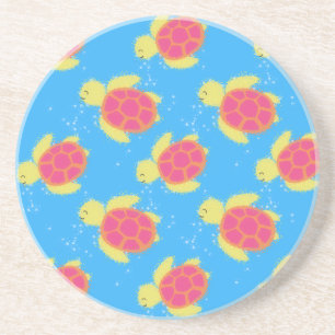 Dessous De Verre En Grès Cute Motif de tortue de mer