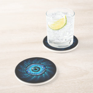 Dessous De Verre En Grès Cyber-circuit
