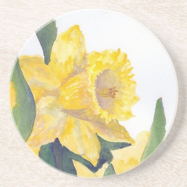 Dessous De Verre En Grès Daffodiques de printemps (Devant)