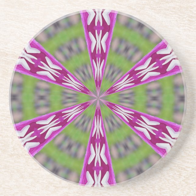 Dessous De Verre En Grès Dahlia Kaliediscope (Devant)