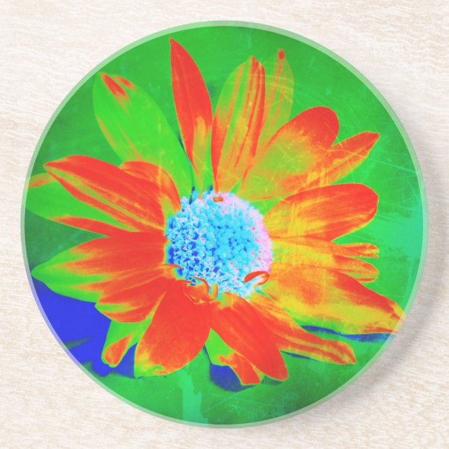 Dessous De Verre En Grès Daisy en Infrarouge (Devant)