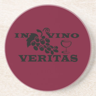 Dessous De Verre En Grès dans vino veritas phrases latines sur le vin