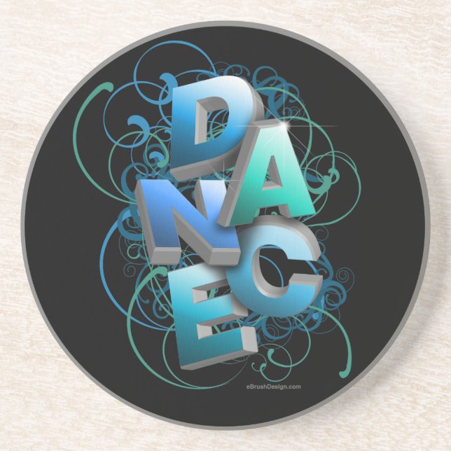 Dessous De Verre En Grès danse 3D (ressort) (Devant)