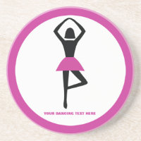 Danse ballerine noir, couleur rose chaud
