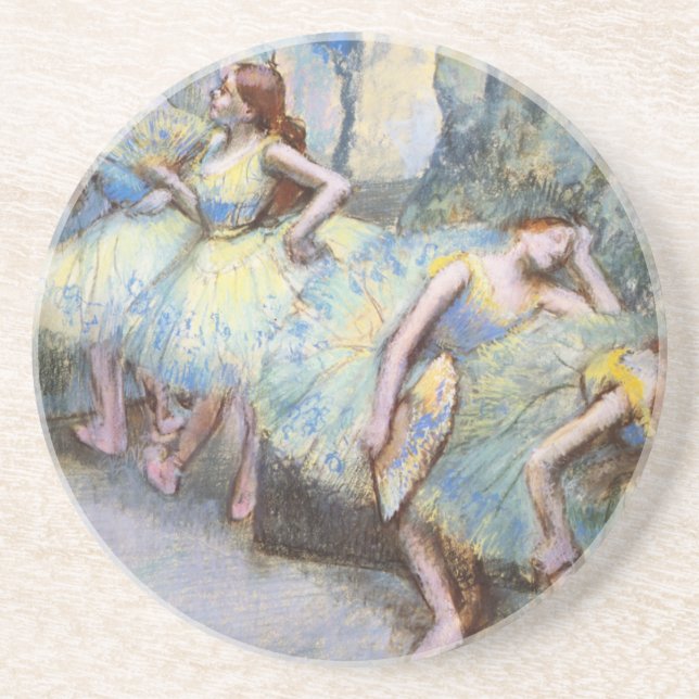Dessous De Verre En Grès Danseuse de ballet Degas Dansers d'art Peinture (Devant)