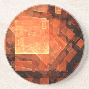 Dessous de verre en grès d'art Abstrait