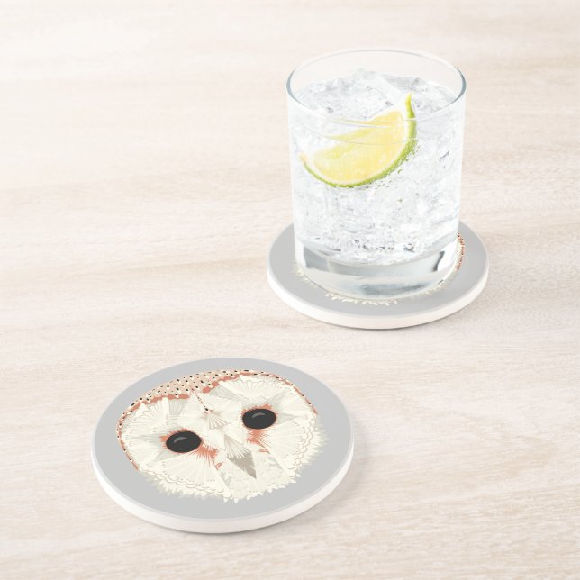 Dessous de verre en grès de Barne Owl (Côté)