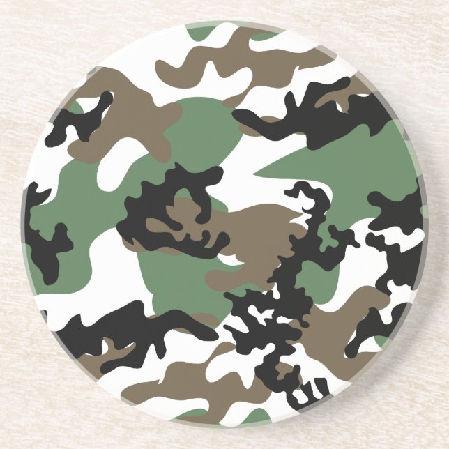 Dessous de verre en grès de Camo Camo Jungle (Devant)