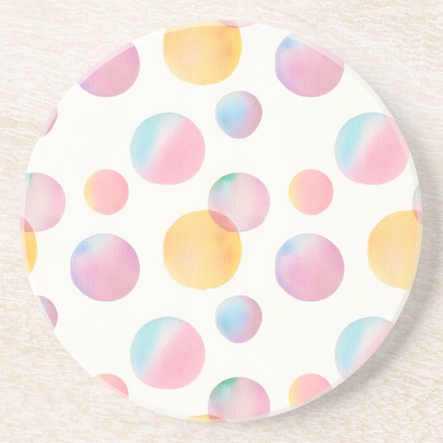 Dessous de verre en grès de Candy Bubbles (Devant)