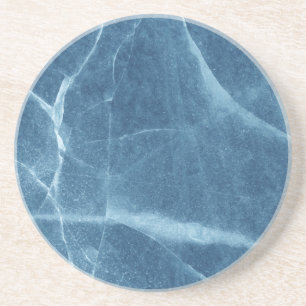 Dessous de verre en grès de marbre bleu