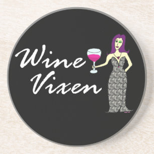 Dessous De Verre En Grès De vin de renarde obscurité par mechanceté
