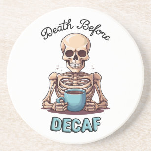 Dessous De Verre En Grès Décès avant décaf ; accro au café