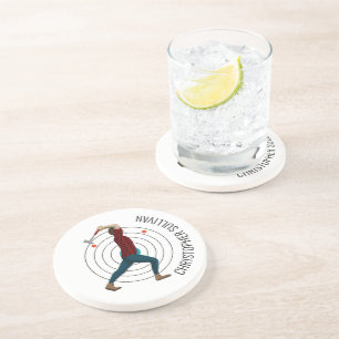 Dessous De Verre En Grès Défilement Ax