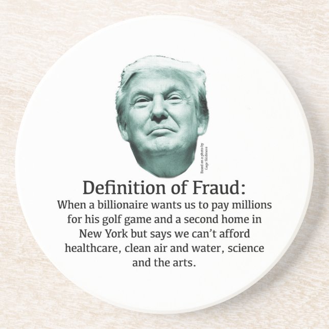 Dessous De Verre En Grès Définition de la fraude - TRUMP (Devant)