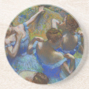 Dessous De Verre En Grès Degas Danseuses Bleues Pastel Chef-d'œuvre d'Art