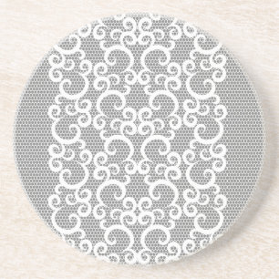 Dessous De Verre En Grès Dentelle 1