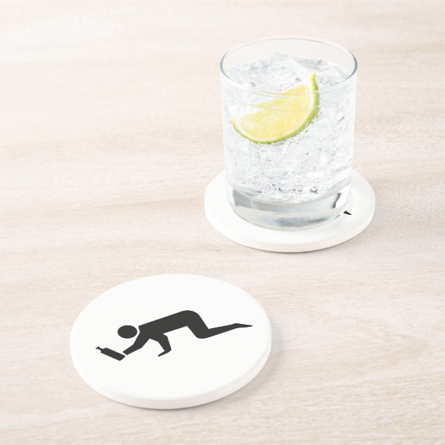 Dessous De Verre En Grès Des gens ivres (Côté)