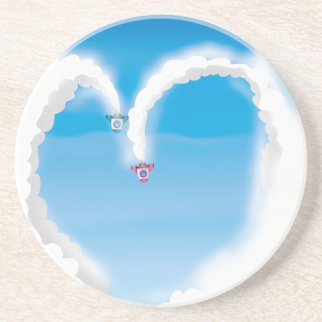 Dessous De Verre En Grès Des roquettes ! (Devant)