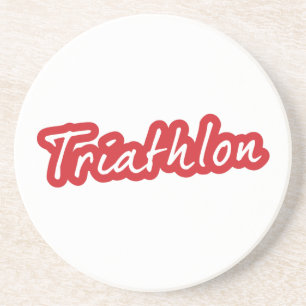 Dessous De Verre En Grès Design de triathlon cool