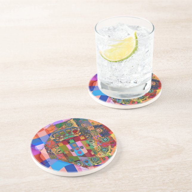 Dessous De Verre En Grès Design portugais (Côté)