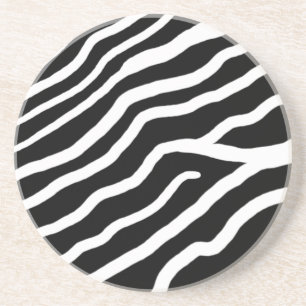 Dessous De Verre En Grès Dessous de verre de grès animal unique - Zebra Pri