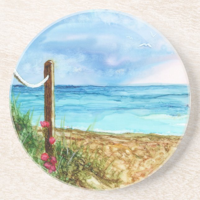 Dessous De Verre En Grès Dessous de verre de grès côtier (Devant)