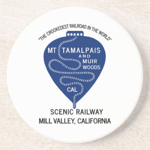 Dessous De Verre En Grès Dessous de verre de grès Crookedest Railroad Mt Ta