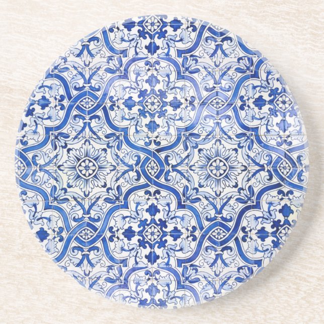 Dessous De Verre En Grès Dessous de verre de grès d'Azulejo (Devant)
