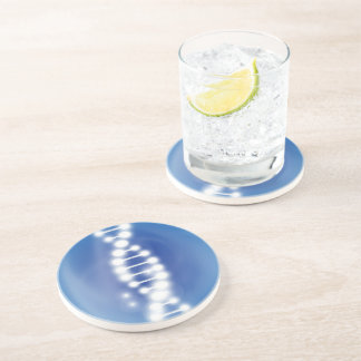 Dessous De Verre En Grès Dessous de verre de grès de logo d'ADN