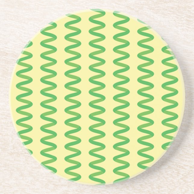 Dessous De Verre En Grès Dessous de verre de grès de Spirulina (Devant)