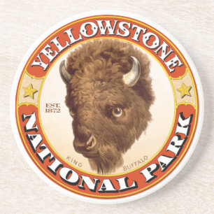 Dessous De Verre En Grès Dessous de verre de grès de Yellowstone