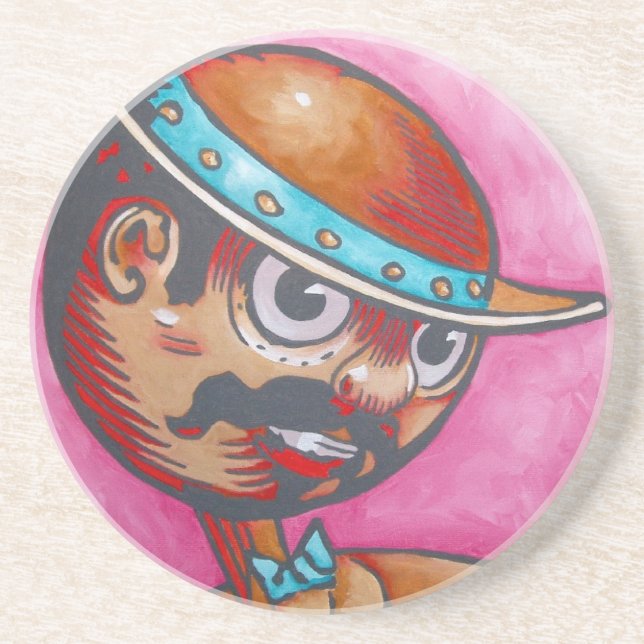 Dessous De Verre En Grès Dessous de verre de grès - Tik-Tok (Devant)