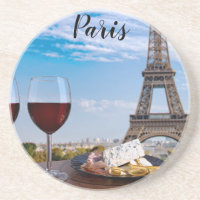 Deux verres de vin en café à Paris