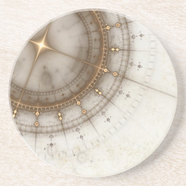 Dessous De Verre En Grès Diagramme nautique antique, grunge (Devant)