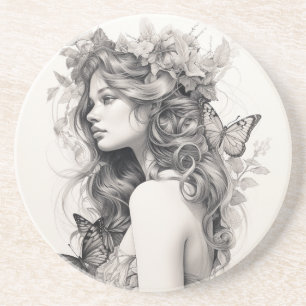 Dessous De Verre En Grès Dîner de répétition Mariage classique élégant