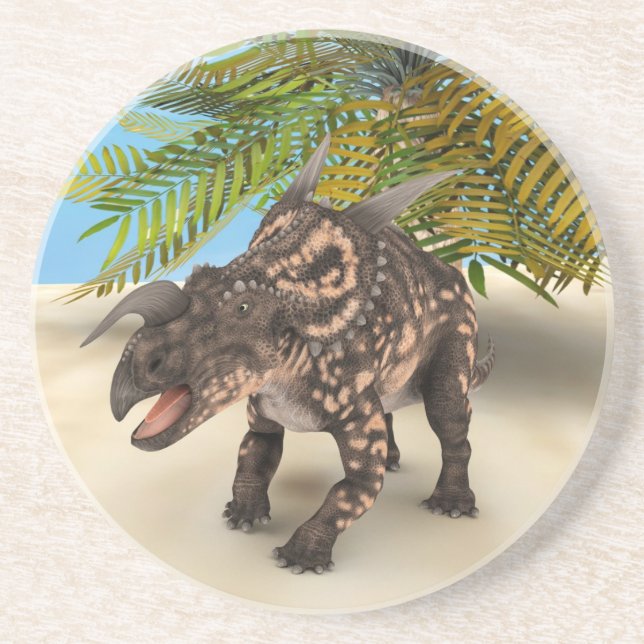 Dessous De Verre En Grès Dinosaure Einiosaurus (Devant)