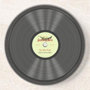 Dessous De Verre En Grès Disque vinyle drôle de jazz