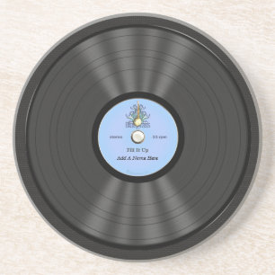 Dessous De Verre En Grès Disque vinyle personnalisé de Bluegrass