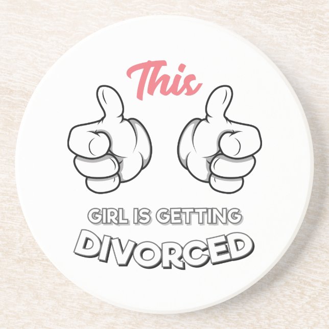 Dessous De Verre En Grès Divorce - Cette Fille Se Divorce (Devant)