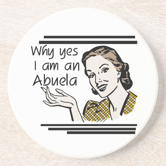Dessous De Verre En Grès Don Retro Abuela (Devant)