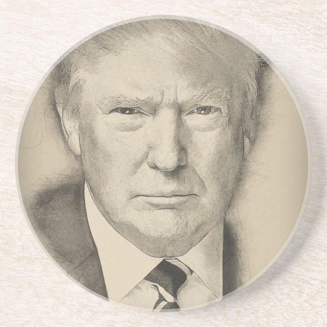 Dessous De Verre En Grès Donald Trump (Devant)
