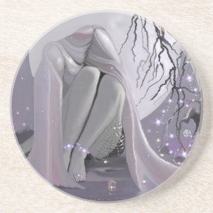 Dessous De Verre En Grès Dormir au clair de lune !