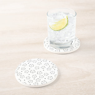 Dessous De Verre En Grès Dossier de naissance personnalisé avec motif flora