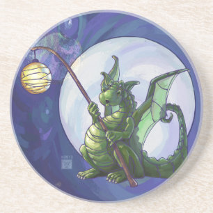 Dessous De Verre En Grès Dragon Watch Art