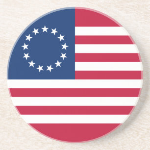 Dessous De Verre En Grès Drapeau américain Betsy Ross