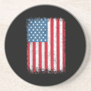 Dessous De Verre En Grès Drapeau Américain Patriotique Pour Hommes Femmes E