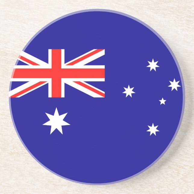 Dessous De Verre En Grès Drapeau Australie (Devant)