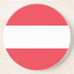 Dessous De Verre En Grès Drapeau Autriche